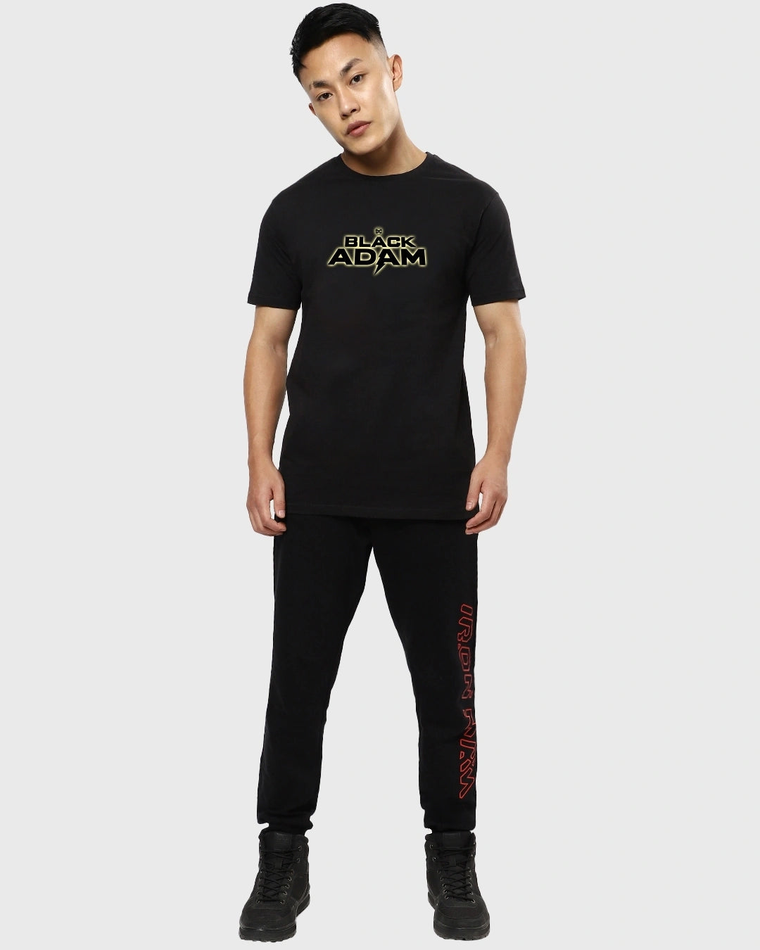 Men's Black Adam Graphic Printed T-shirt