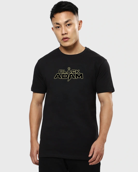 Men's Black Adam Graphic Printed T-shirt